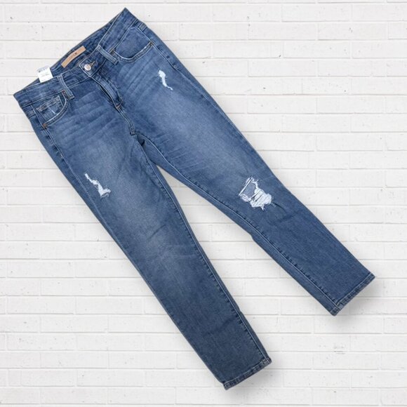 JOE'S JEANS Slim Leg Candace Distressed Stretch Denim Skinny Jeans 25 - Picture 1 of 7